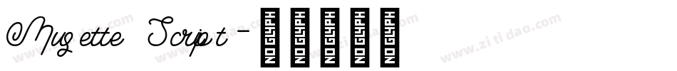 Musette Script字体转换